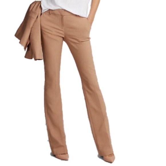 EXPRESS | Mid Rise Barely Boot Columnist Pant - Picture 2 of 6